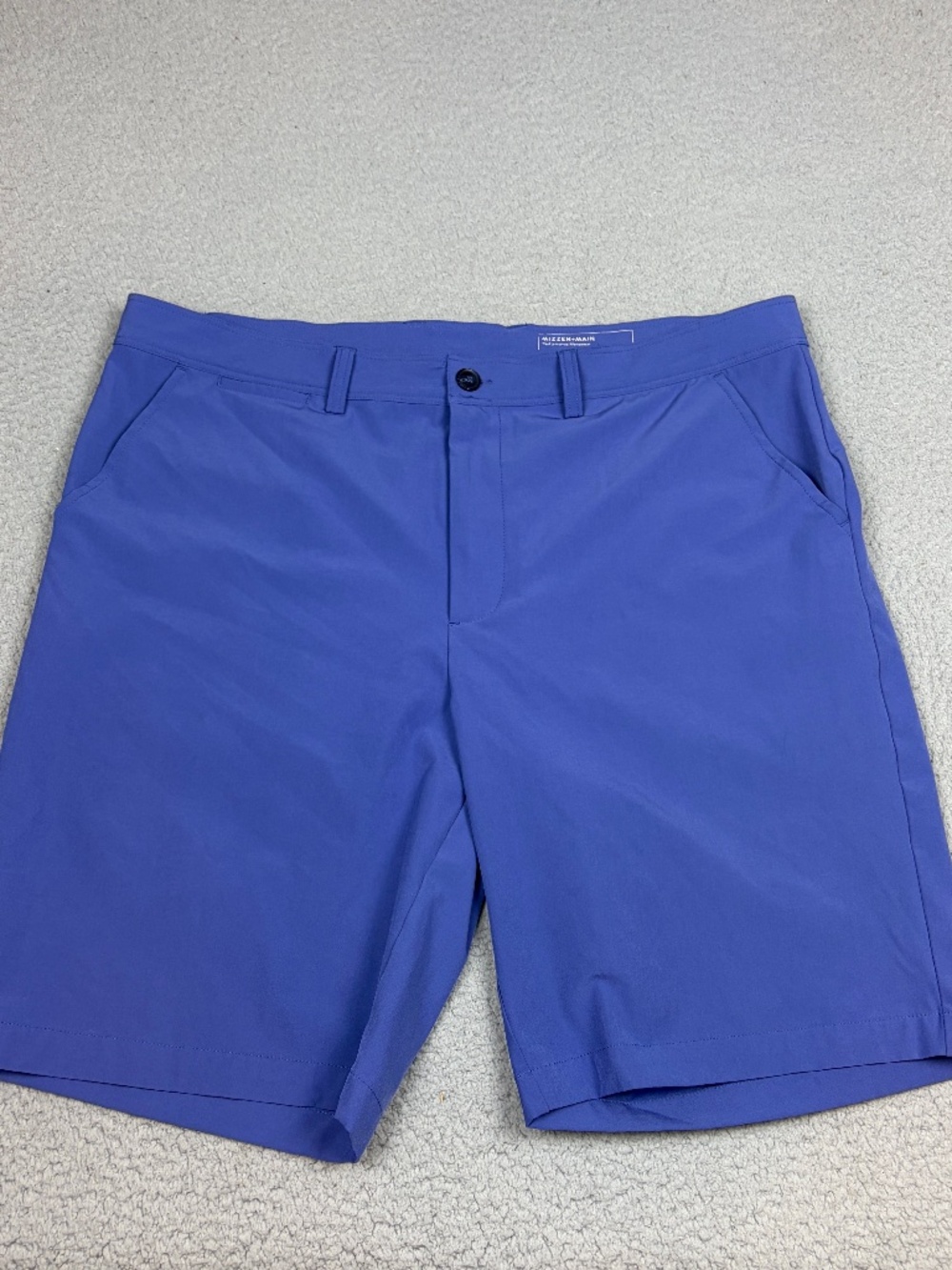 Mizzen + Main Performance Shorts Mens Size 36 Blue Stretch Golf Casual Logo